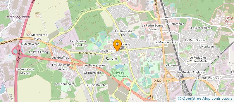 localisation de l'entreprise CP-ENERGIE à SARAN