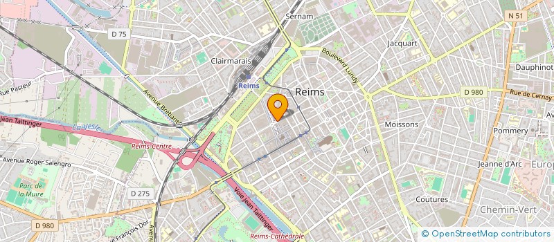 localisation de l'entreprise CP-ENERGIES à REIMS