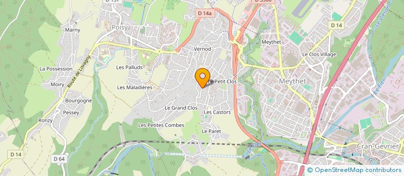 localisation de l'entreprise CP ETREMBIERES  POISY