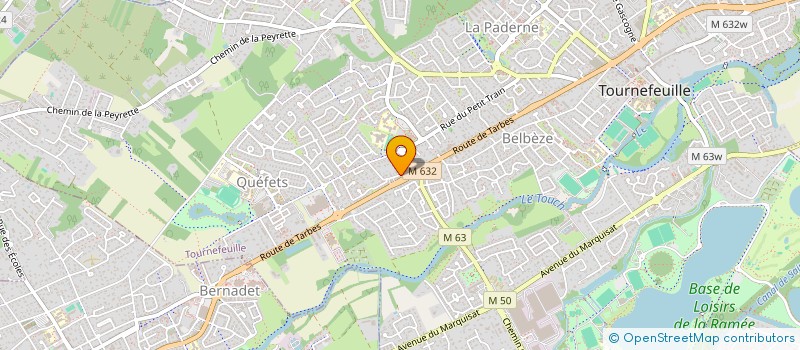 localisation de l'entreprise CP EUROFRET à TOURNEFEUILLE