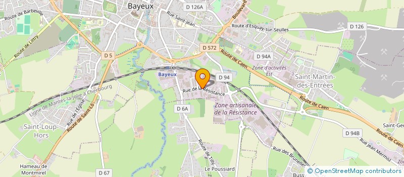 localisation de l'entreprise CP FINANCES à BAYEUX