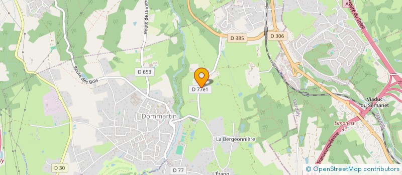 localisation de l'entreprise CP FINANCES  DOMMARTIN