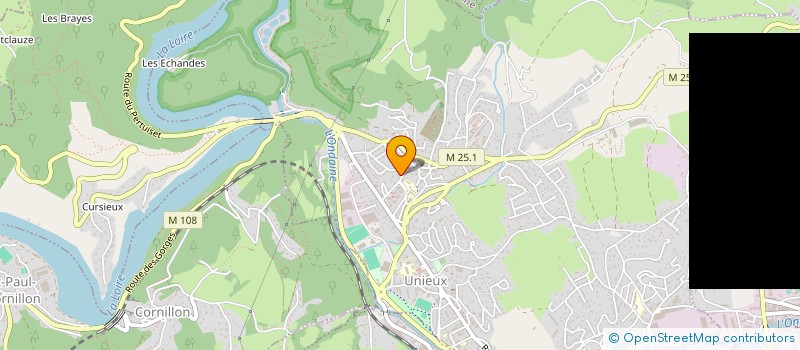 localisation de l'entreprise CP FINANCES  UNIEUX