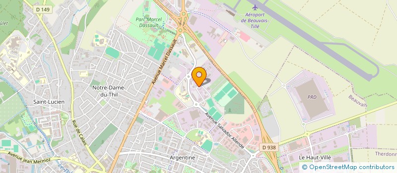 localisation de l'entreprise CP FRANCE  BEAUVAIS