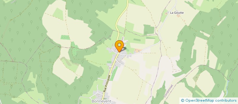 localisation de l'entreprise CP GESTION  BONNEVENT-VELLOREILLE