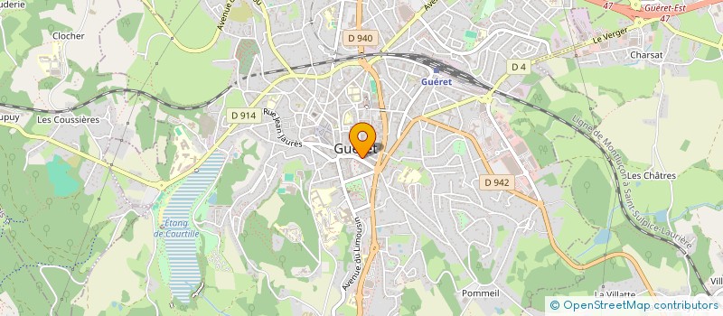 localisation de l'entreprise CP GUERET  GUERET