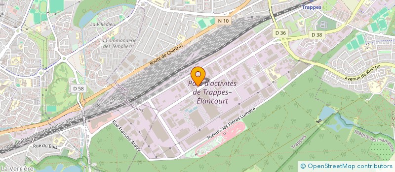 localisation de l'entreprise CP HOLDING à TRAPPES