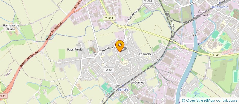 localisation de l'entreprise CP IMMO  SANTES