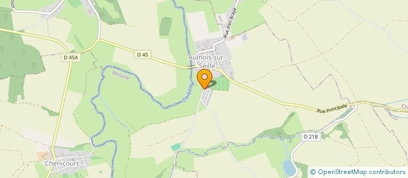 localisation de l'entreprise CP IMMO  AULNOIS-SUR-SEILLE