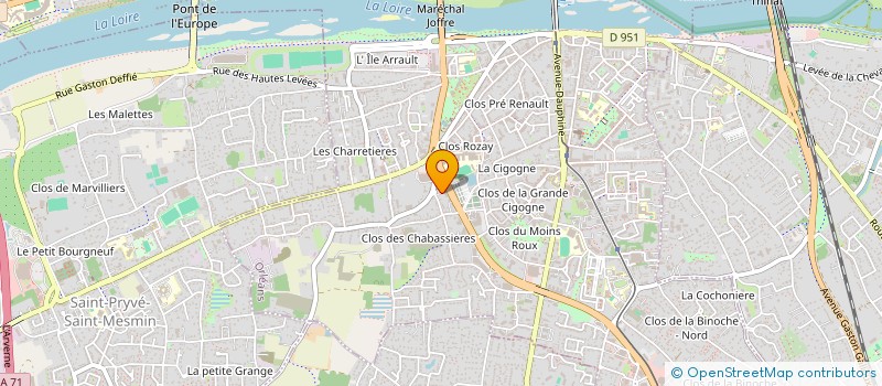 localisation de l'entreprise CP IMMO à ORLEANS