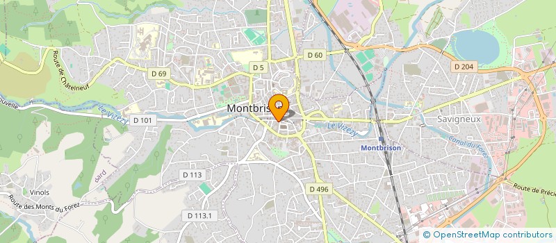 localisation de l'entreprise CP IMMO  MONTBRISON