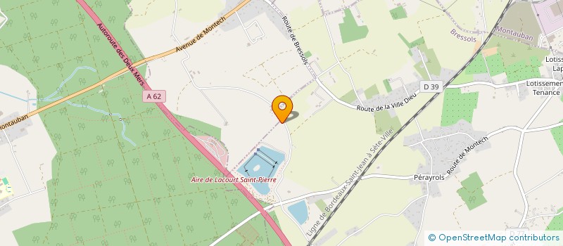 localisation de l'entreprise CP IMMO - TL  LACOURT-SAINT-PIERRE