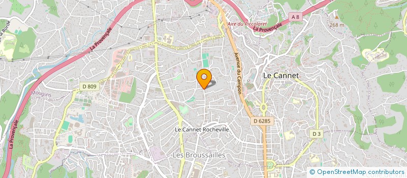 localisation de l'entreprise CP IMMOBILIER à LE CANNET