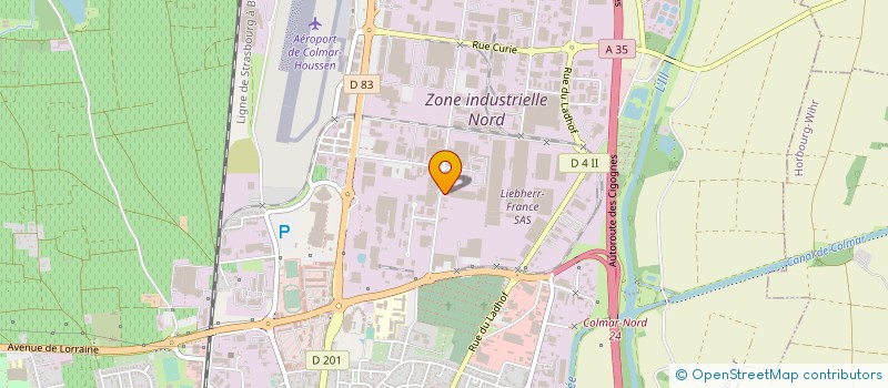 localisation de l'entreprise CP INTERNATIONAL  COLMAR