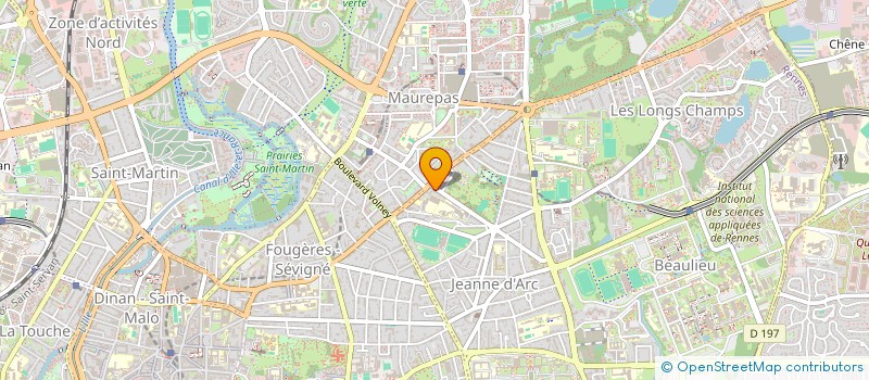 localisation de l'entreprise CP INVEST  RENNES