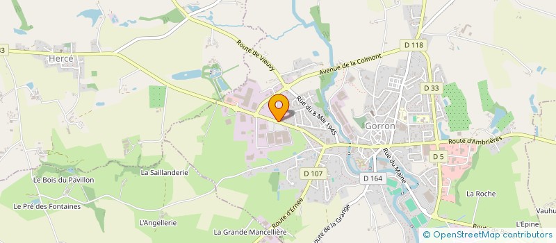 localisation de l'entreprise CP INVESTIMMO  GORRON