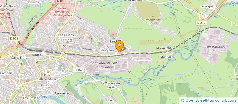 localisation de l'entreprise CP-JB IMMO à ONET-LE-CHATEAU