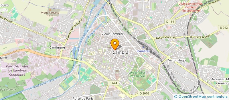 localisation de l'entreprise CP LINGE LA MAISON DES SONGES à CAMBRAI