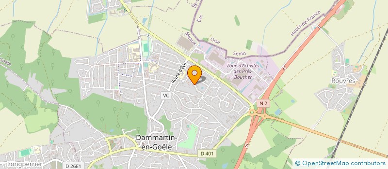 localisation de l'entreprise CP LUNCH TRAITEUR  DAMMARTIN-EN-GOELE