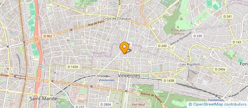 localisation de l'entreprise CP MAT à VINCENNES