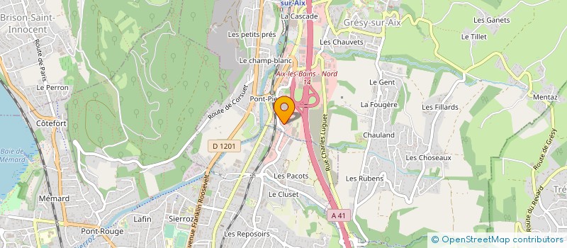 localisation de l'entreprise CP MAT à GRESY-SUR-AIX