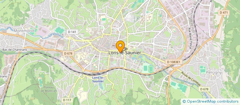 localisation de l'entreprise CP MULHOUSE à LONS-LE-SAUNIER
