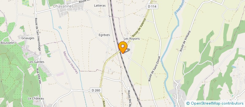 localisation de l'entreprise CP-NEGOCE  CLERIEUX