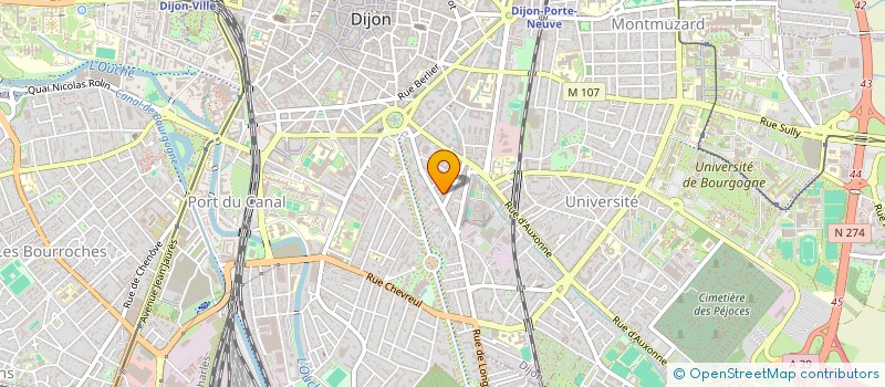 localisation de l'entreprise CP ORTHOPEDIE à DIJON