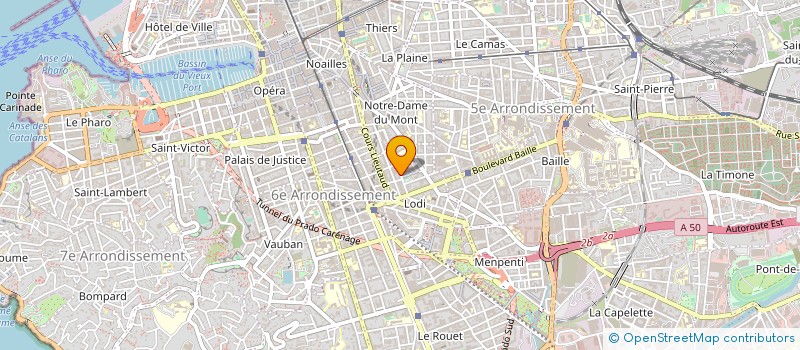 localisation de l'entreprise CP PROTHESES à MARSEILLE