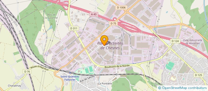 localisation de l'entreprise CP RECYCLAGE à SAINT-QUENTIN-FALLAVIER