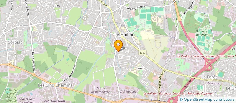 localisation de l'entreprise CP RENOVATION MENUISERIE PVC ET ALUMINIUM à LE HAILLAN