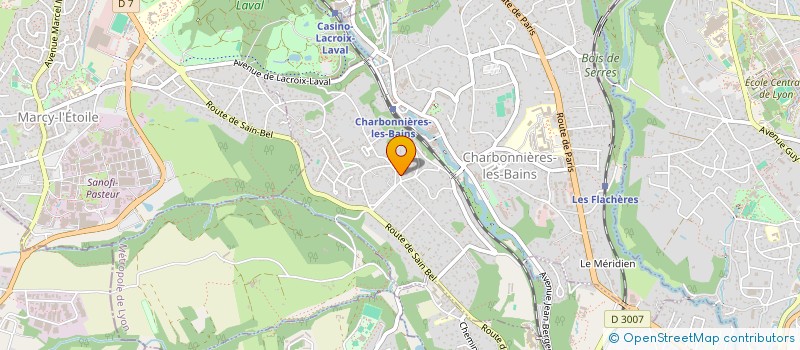 localisation de l'entreprise CP RH TRANSITION & PERFORMANCE  CHARBONNIERES-LES-BAINS