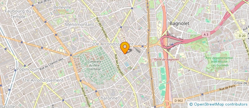 localisation de l'entreprise CP SERVICES  PARIS