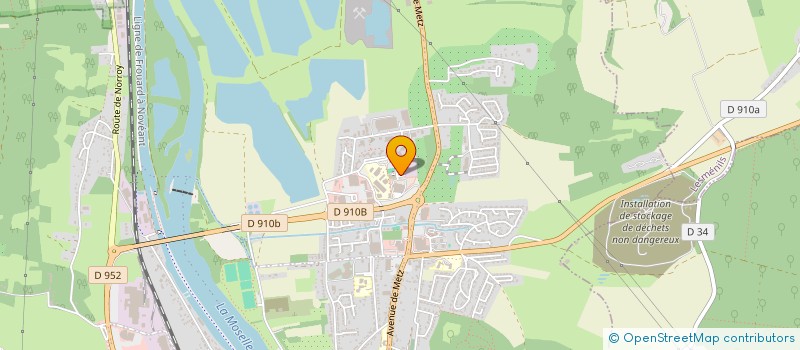 localisation de l'entreprise CP TOITURES  PONT A MOUSSON