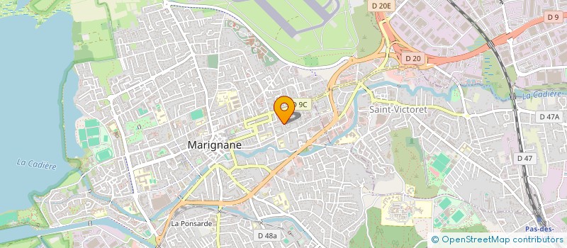 localisation de l'entreprise CP TRANSPORT à MARIGNANE