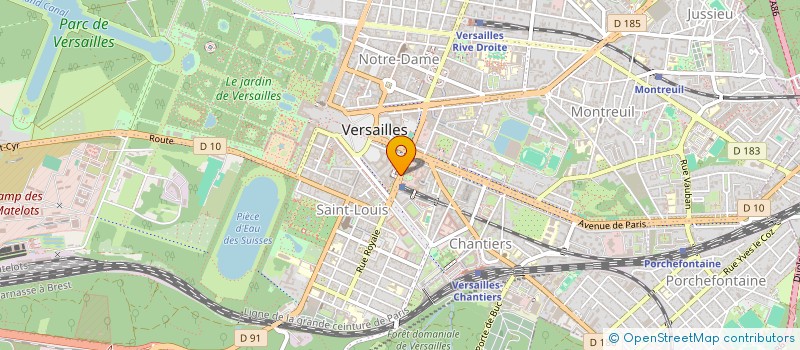 localisation de l'entreprise CP VERSAILLES à VERSAILLES