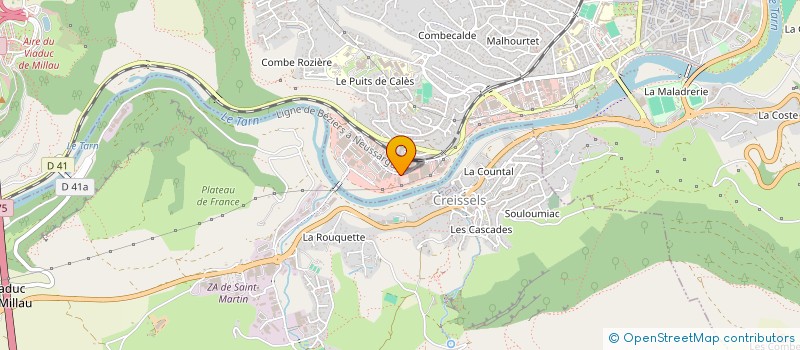 localisation de l'entreprise CP12 MILLAU à MILLAU