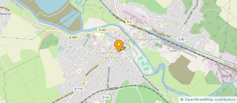 localisation de l'entreprise CP2B GESTION  SAINT-NICOLAS-DE-PORT