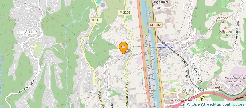 localisation de l'entreprise CP2C  LA GAUDE