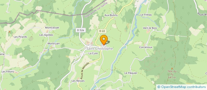 localisation de l'entreprise CP2C  POULE-LES-ECHARMEAUX