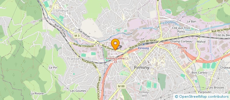 localisation de l'entreprise CP2D à FIRMINY