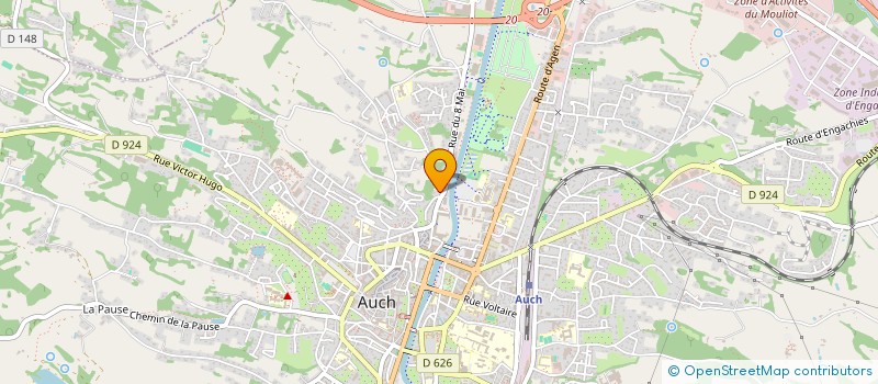 localisation de l'entreprise CP2H à AUCH