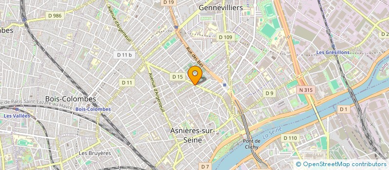 localisation de l'entreprise CP2L à ASNIERES-SUR-SEINE