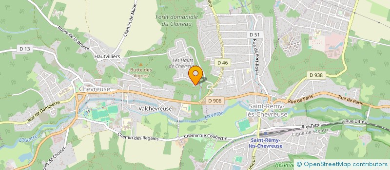 localisation de l'entreprise CP2L  CHEVREUSE