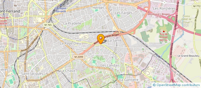 localisation de l'entreprise CP2L DEVELOPPEMENT  CLERMONT-FERRAND