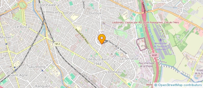 localisation de l'entreprise CP2M IMMO à TOULOUSE