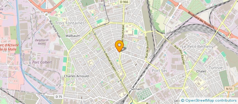 localisation de l'entreprise CP2R  REIMS