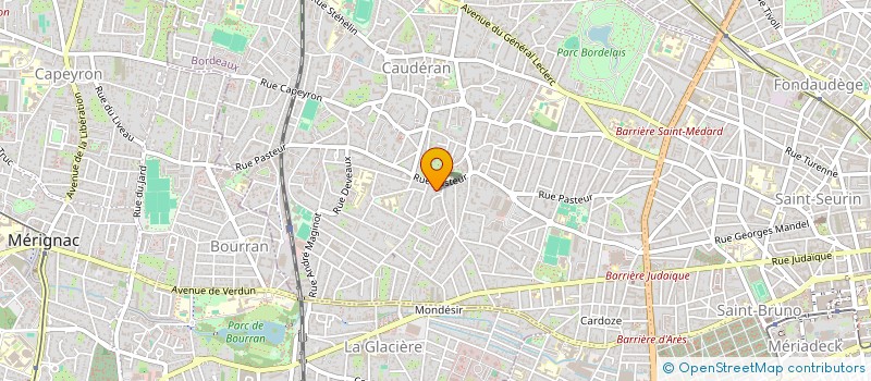 localisation de l'entreprise CP3E IMMO  BORDEAUX