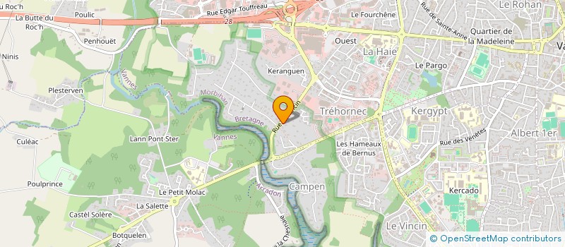 localisation de l'entreprise CP56 INVEST  VANNES