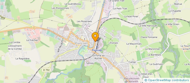 localisation de l'entreprise CPA 22 à PLANCOET
